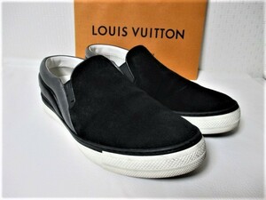 ☆LOUIS VUITTON ルイヴィトン ダミエ柄 ロゴ スニーカー レザー スリッポン/メンズ/8/26.5cm