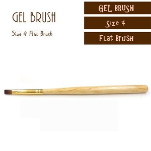  nails resin 4 number Flat brush easy to use all-purpose brush. cheap in the price! nails 