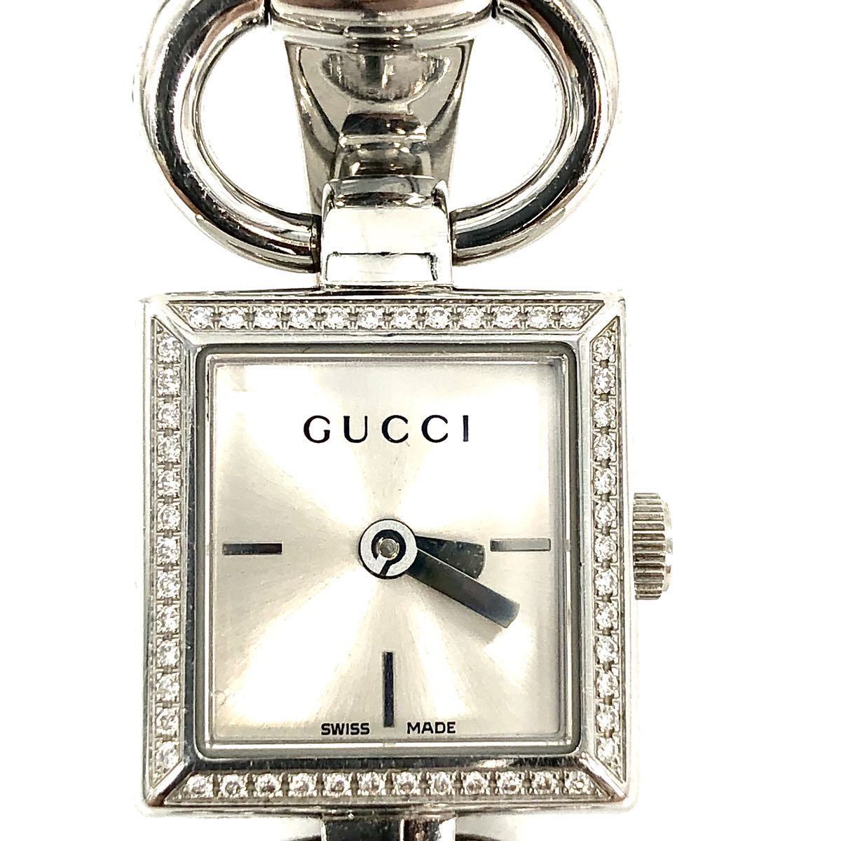 動作OK】GUCCI グッチ トルナヴォーニ 120 腕時計 スクエア