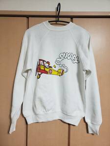 SNOOPY スヌーピー スウェット トレーナー ヴィンテージ USED 白?アイボリー? L