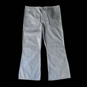 90s？ Unknown Cotton Flared Easy Pants made in USA 90年代？ コットン フレア 総柄イージーパンツ アメリカ製 vintage ヴィンテージ