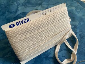 RIVER パイピングテープ 30m　幅15mm 生成り