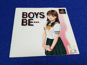 マニュアルのみの出品です　M4075　Playstation BOYS BE・・・ 用のゲームソフトの取扱説明書のみです　ゲームや装置はありません