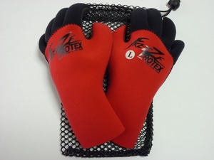 【新色】DRT ネオプレーングローブ 　GPレッド　Ｌサイズ　　（Freeze Protex Neoplane Glove　タイニークラッシュ　クラッシュ9