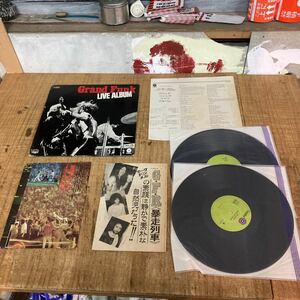 LP 当時の資料付き Grand Funk LIVE ALBUM 洋楽 ロック レコード 2枚組 コレクション