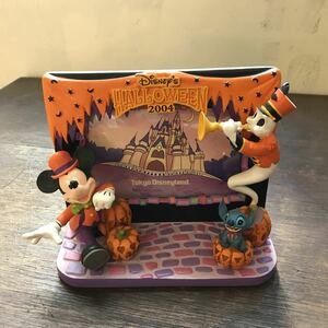 希少 東京ディズニーランド ディズニー ハロウィン 2004 フォトスタンド 写真立て DISNEY HALLOWEEN ミッキーマウス スティッチ