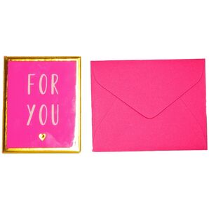 新品 多目的カード クリスマスカード メッセージカード ぷっくり立体 封筒セット グリーティングカード バレンタインカード ピンク