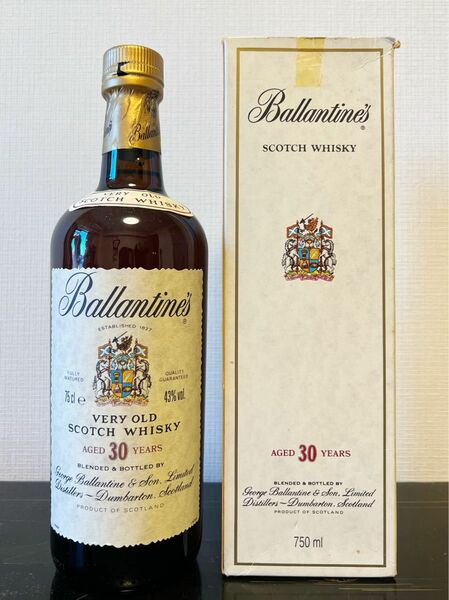 未開栓古酒バランタイン30年 BALLANTINES VERY OLD SCOTCH WHISKY スコッチウィスキー 箱付き