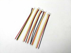 ZH 1.5mm 4 pin male connector cable 10cm 5 pcs set 