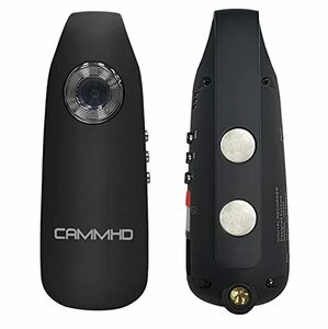 CAMMHD 小型スポーツカメラ 32GB 1080P 560mAh 3～7時間働く ワンクリック録画と録音カメラ クリップによる磁気吸着