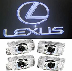 Boseyway レクサス車用ドアランプ カーテシランプ ドアウェルカムライト カーテシライト LEDロゴ投影 LS LC ES IS LX RX GX カーテシ