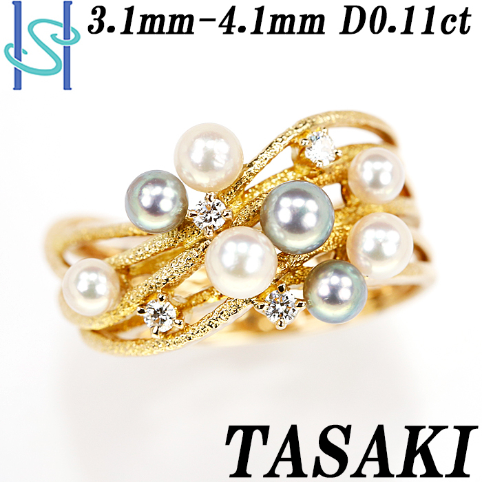 タサキ K18 ダイヤモンド カーブ リング 5号[g902-6］ www.esnmurcia.org