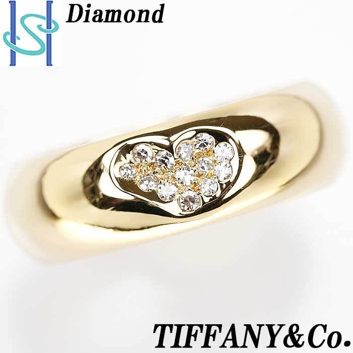 TIFFANY&Co. ティファニー ハート 2P ダイヤモンド リング・指輪 K18