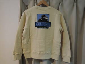 X-LARGE XLarge XLARGE Kids color scheme box Gorilla sweatshirt beige 140 size newest popular commodity 