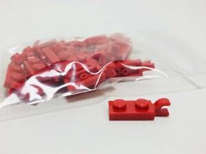 【新品未使用】レゴ　LEGO　プレート　水平 クリップ　1x2 レッド　赤　24枚　１×２