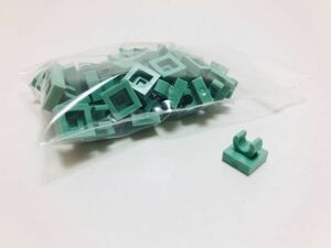 【新品未使用】レゴ　LEGO　タイル　クリップ　1x1 サンドグリーン　50個　１×１