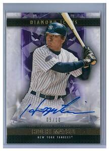 松井秀喜 2019 TOPPS DIAMOND ICONS PURPLE AUTO /10 直筆サイン