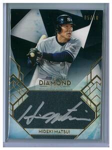 松井秀喜 2020 TOPPS DIAMOND ICONS SILVER INK AUTO /10 直筆サイン