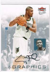 2007-08 NBA Fleer Ultra Autographics Black #AU-SM Craig Smith Auto Autograph フレア ウルトラ クレイグ・スミス 直筆サイン