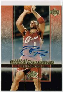 2003-04 NBA Upper Deck Rookie Exclusives Autograph #A34 Carlos Boozer UD Auto カルロス・ブーザー 直筆サイン