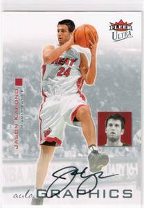 2007-08 NBA Fleer Ultra Autographics Black #AU-JK Jason Kapono Auto Autograph フレア ウルトラ ジェイソン・カポノ 直筆サイン