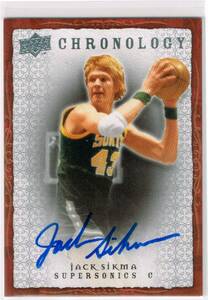 2007-08 NBA Upper Deck Chronology Autograph #43 Jack Sikma UD Auto アッパーデック ジャック・シクマ 直筆サイン