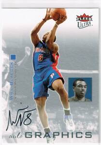 2007-08 NBA Fleer Ultra Autographics Black #AU-WB Will Blalock Auto Autograph フレア ウルトラ ウィル・ブレイロック 直筆サイン