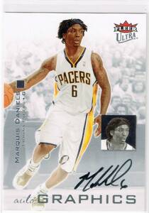 2007-08 NBA Fleer Ultra Autographics Black #AU-MD Marquis Daniels Auto Autograph フレア ウルトラ マーキス・ダニエルズ 直筆サイン