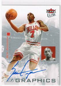 2007-08 NBA Fleer Ultra Autographics Blue #AU-BG Ben Gordon Auto Autograph フレア ウルトラ ベン・ゴードン 直筆サイン