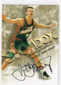 1998-99 NBA SKYBOX Autographics Detlef Schrempf Auto Autograph スカイボックス デトレフ・シュレンプ 直筆サイン 98-99