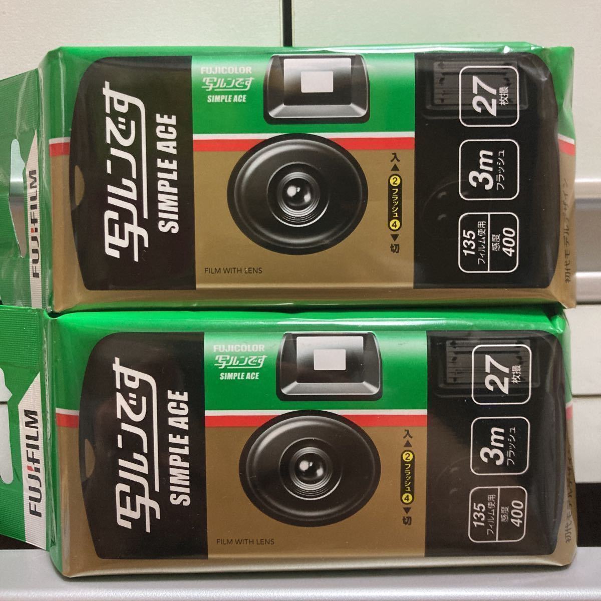 人気アイテム 写ルンです シンプルエース 27枚撮 レンズ付きフィルム