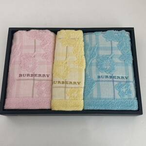 【送料無料】 BURBERRY/バーバリー/正規品/新品未使用/フェイスタオル2枚/ウォッシュタオル1枚/バス用品/西川産業株式会社(313y)