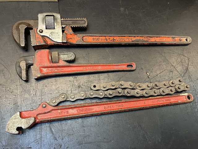 ヤフオク! - パイプレンチ(スパナ、レンチ ハンドツール、大工道具)の ...