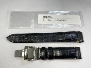 L0GG011J9 SEIKO Brightz 20mm original leather belt crocodile black SAGA221/8B92-0AP0 for cat pohs free shipping 