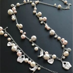&LOVE アンドラブ パールチャームネックレス・ブレスレット 新品・未使用