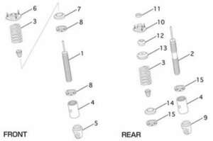 TRD レース用車高調整式の必要部品 リヤアッパーシート ＊図No.13 [ 48471-SE110] アルテッツァ SXE10 GXE10 適合～