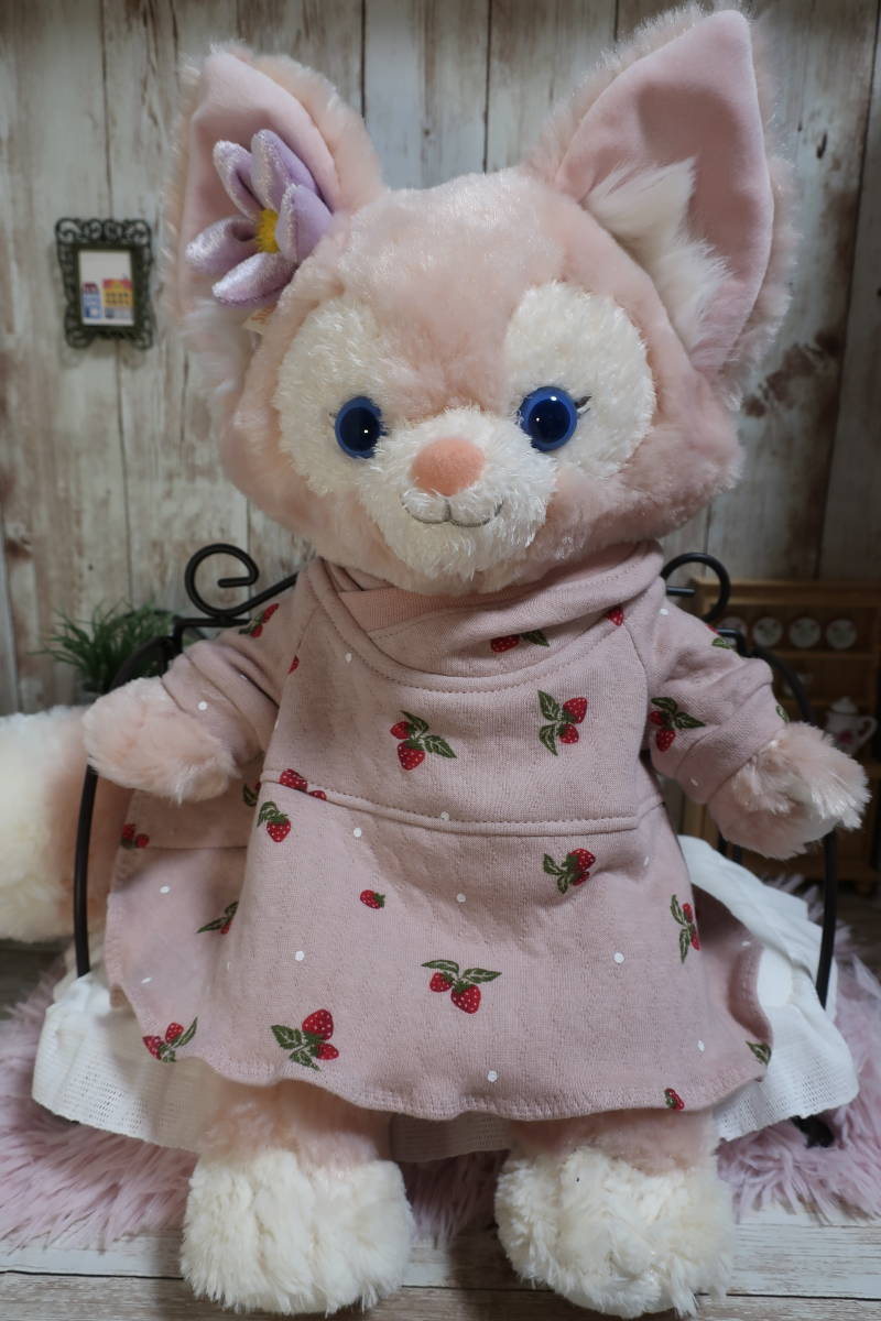 Pink x Strawberry Lina Belle S Size Costume Stuffed Animal Clothes Handmade Hoodie-style Dress, character, Disney, ShellieMay
