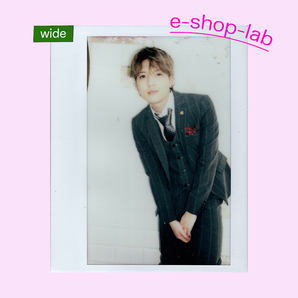 廣野凌大 オフショットワイドチェキ 現場撮影 (ストライプスーツ・グレー)/HIT'S