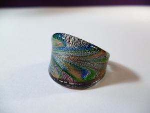 β Venetian glass Venetian glass ring β ring Venetian glass venechi Anne Venetian 