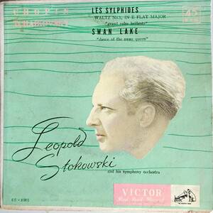 ストコフスキー指揮 交響楽団　EPレコード「華麗なる円舞曲」「白鳥の踊り」