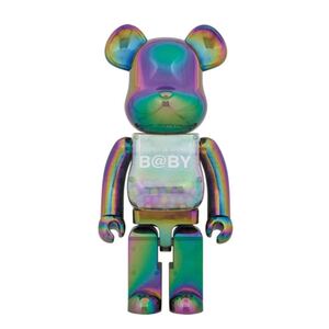 即発送可！新品未開封！BE@RBRICK MY FIRST B@BY CLEAR BLACK PLATED 1000%/ベアブリック