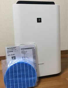 SHARP シャープ 加湿空気清浄機 プラズマクラスター　KC-E40 【新品加湿フィルター付き】寝室にも