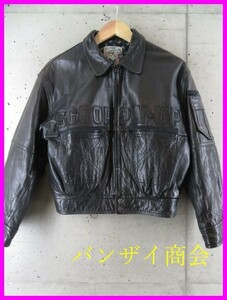 1280c42*70s80s Vintage *SCOOP COLOR scoop телячья кожа кожа с хлопком жакет блузон / Rider's / Biker / куртка женский женщина 