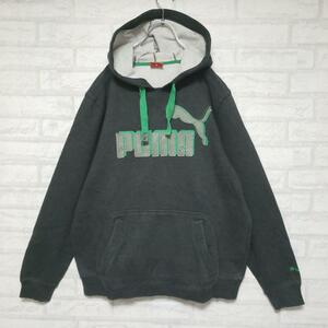 プーマ PUMA ビッグ刺繍ロゴ スウェット・パーカー スリーブ刺繍ロゴ