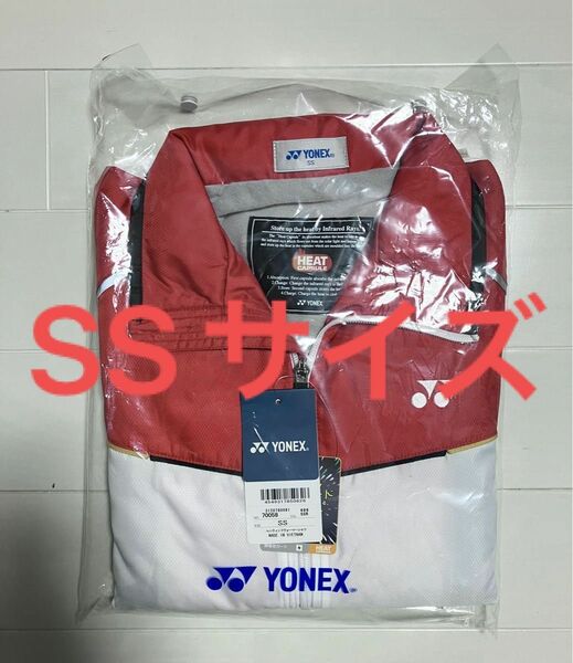 YONEX ヨネックス ユニ 裏地付ウインドウォーマーシャツ 70058 テニスウェア バドミントンウェア　サンセットレッド