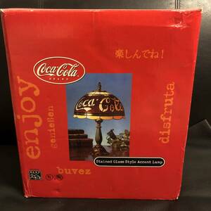 未使用品★コカコーラ Coca－Cora ステンドグラス調　ティファニーランプ　アメリカン雑貨★