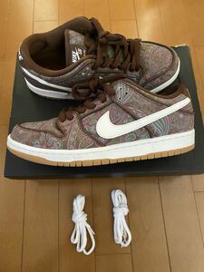 即決 NIKE SB DUNK low PRM BROWN PAISLEY US9 27.0cm 国内正規 ナイキ ダンク エスビー プレミアム ペイズリー ブラウン DH7534-200 