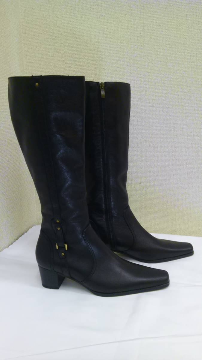 美品 lilou ロングブーツ黒 24.5㎝ - sviraradio.com
