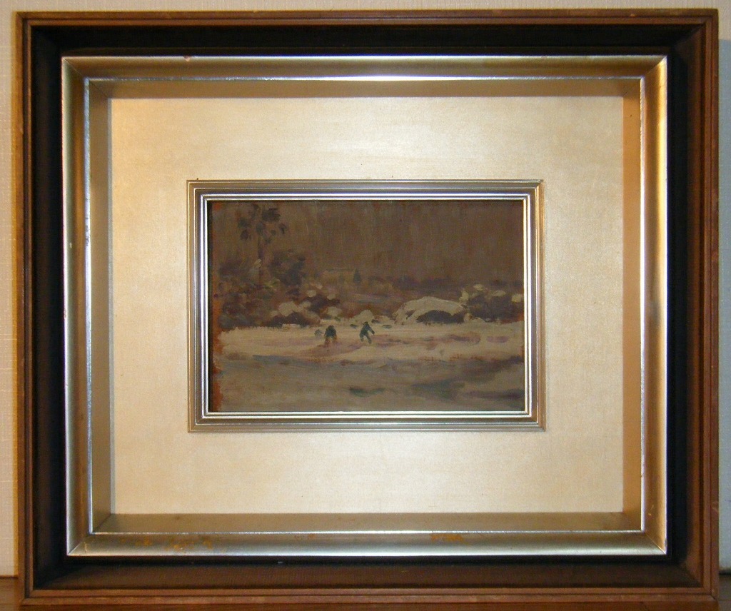 純正直営店 ☆絵画☆作者不詳 サイン有 水彩8号 風景画☆I9 www