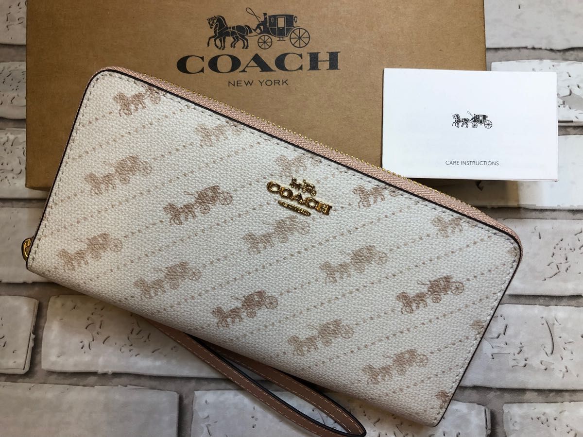 COACH コーチ グレー 馬車柄 ストラップ 2way レディースファッション